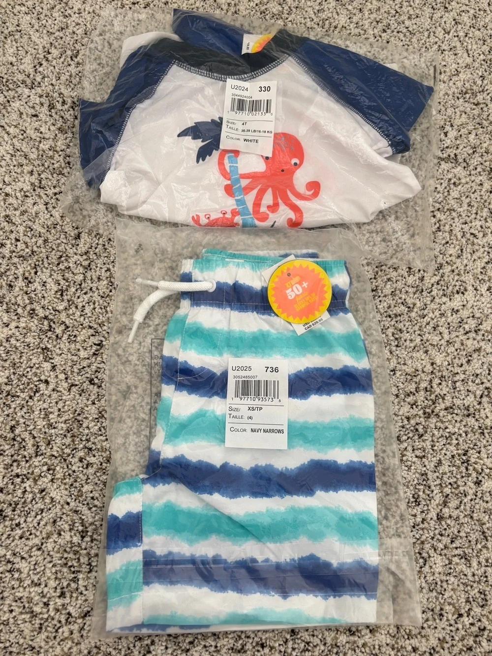 The Children's Place Two-Piece Swimsuit Set, 4T / XS (4)